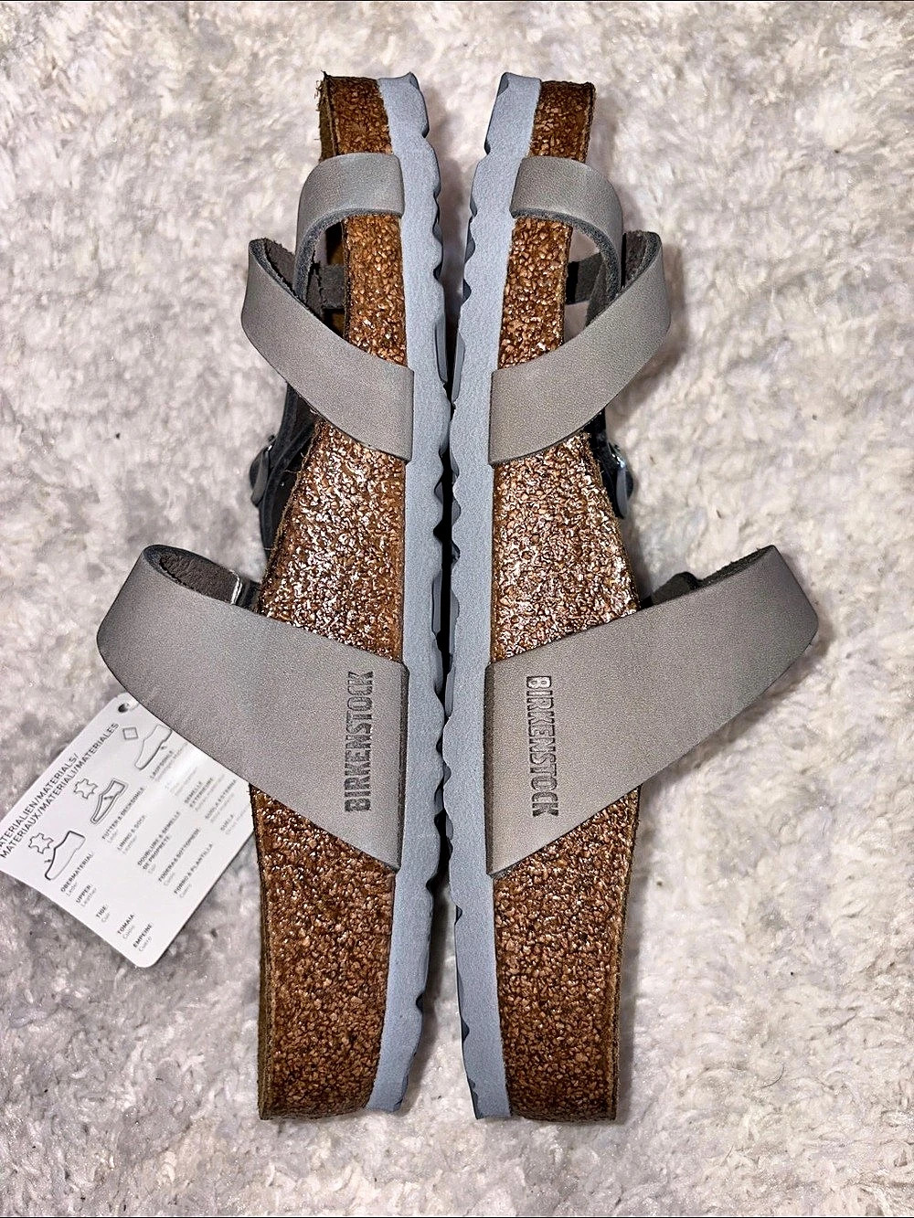 Birkenstock Mayari Dove Taupe Sandals Gray EU 37 NIB/NWT - Picture 6 of 11